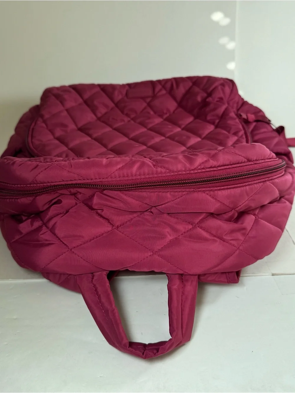Vera Bradley Ultralight Backpack Cabernet With Floral Lining 15